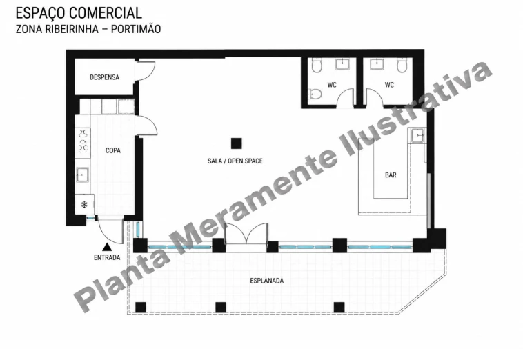 Loja para Venda em Portimão Planta 1