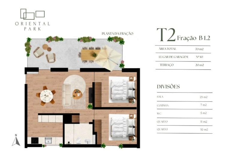 Apartamento T2 para Venda em Campanhã Planta 1
