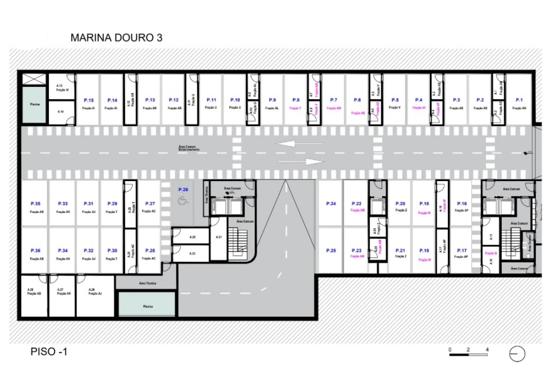Apartamento T3 para Venda em Canidelo Planta 2
