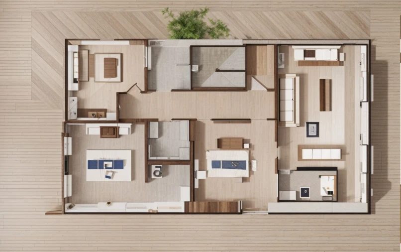 Apartamento T4 para Venda em Montijo e Afonsoeiro Planta 1