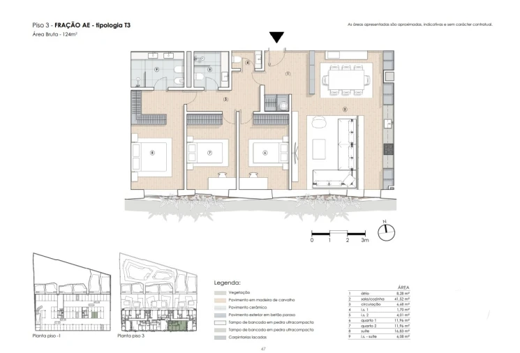 Apartamento T3 para Venda em Paranhos Planta 1