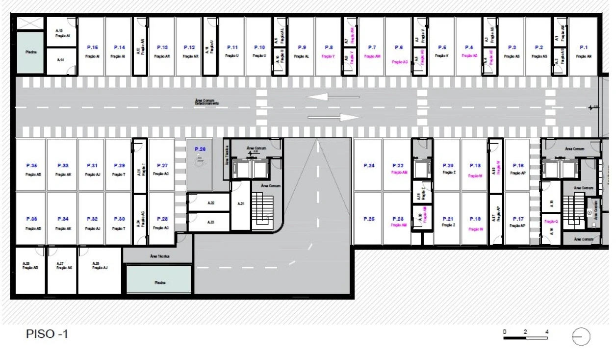 Apartamento T1 para Venda em Canidelo Planta 2