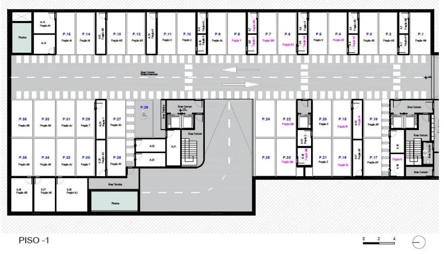Apartamento T3 para Venda em Canidelo Planta 1