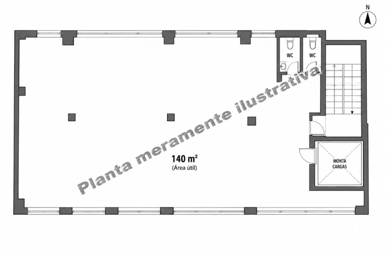 Armazém para Arrendamento em Cedofeita, Santo Ildefonso, Sé, Miragaia, São Nicolau e Vitória Planta 1