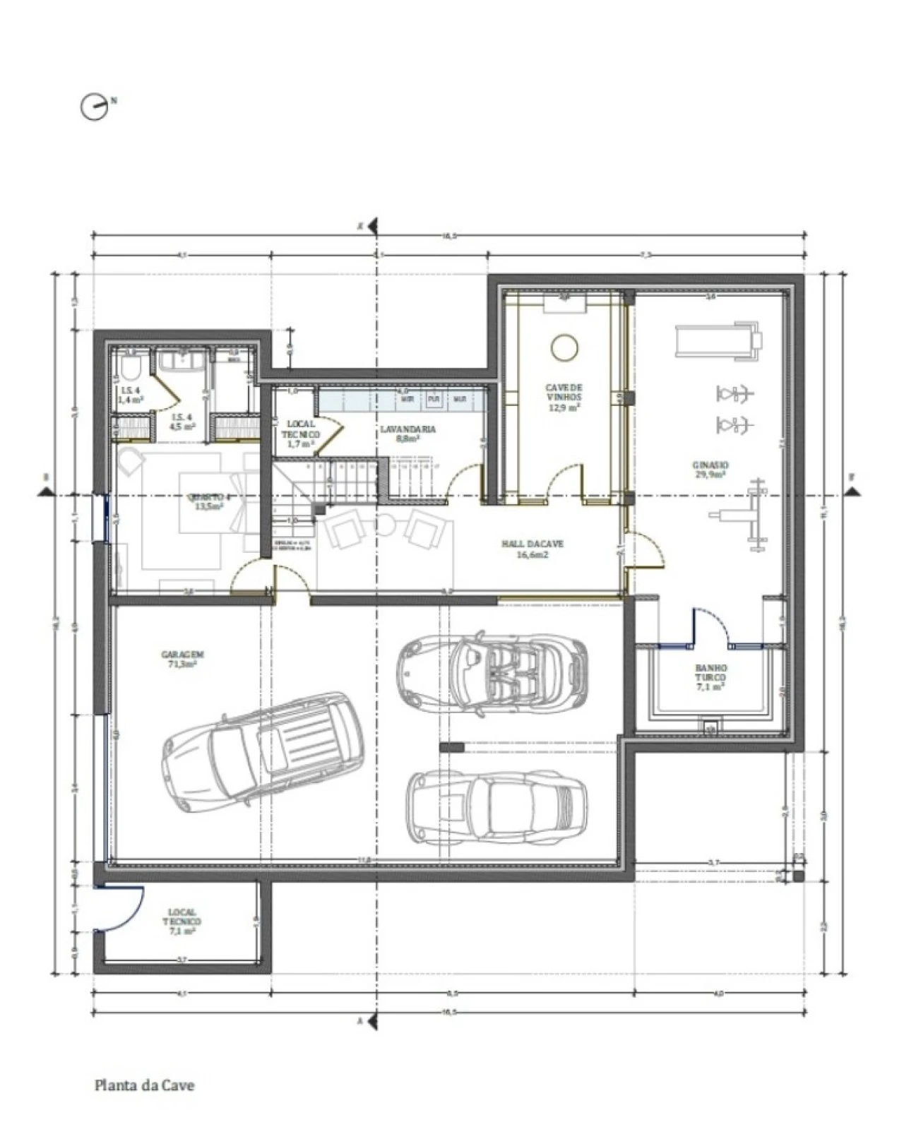 Moradia T4 para Venda em Montenegro Planta 7