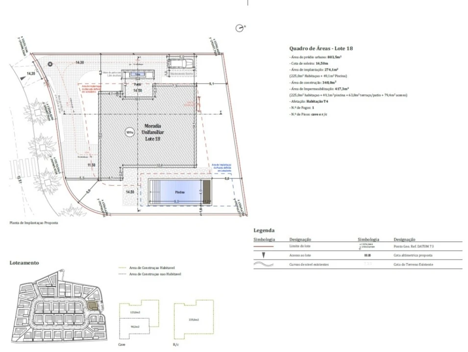 Moradia T4 para Venda em Montenegro Planta 9