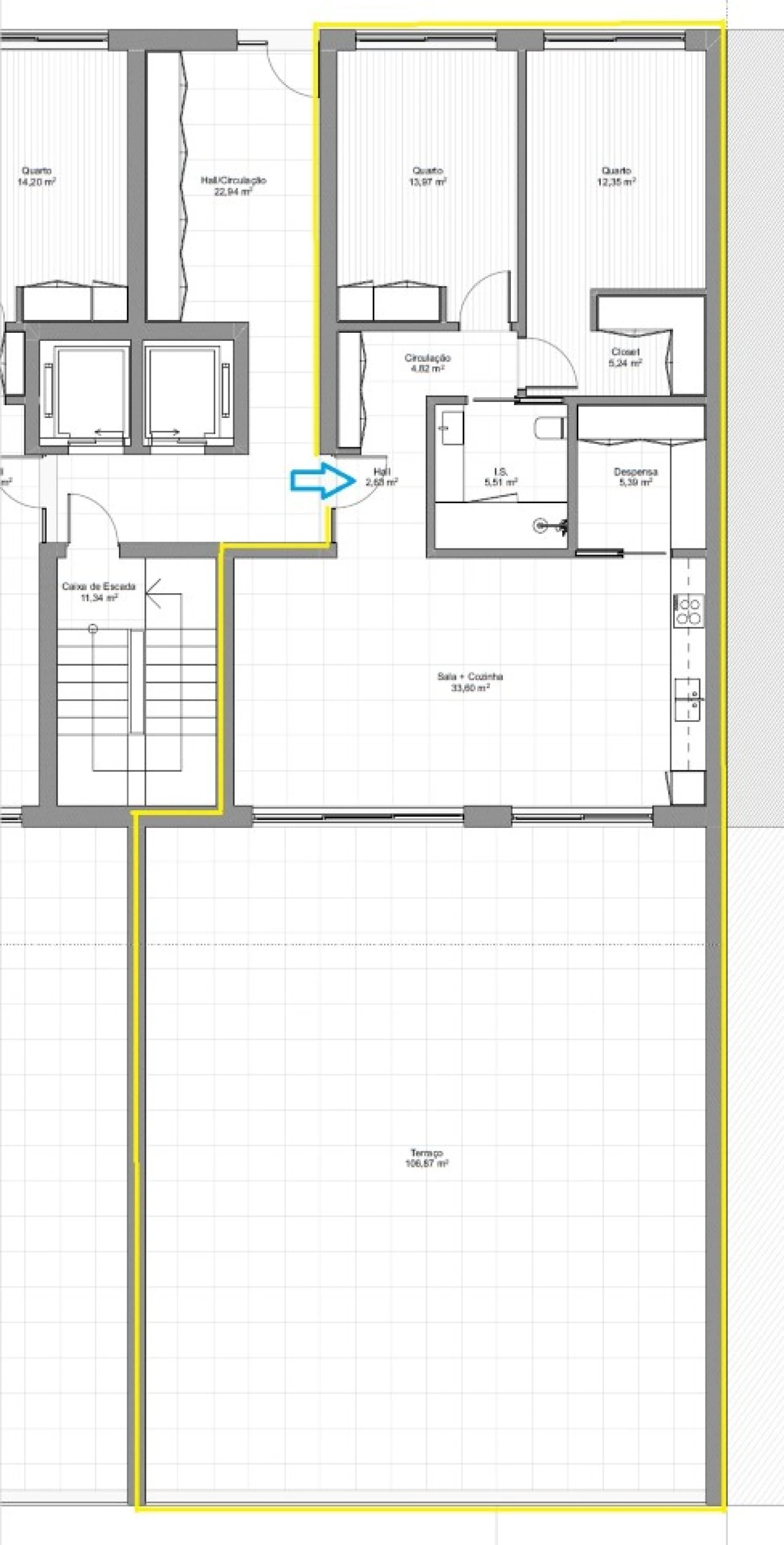 Apartamento T2 para Venda em Evora de Alcobaça Planta 2