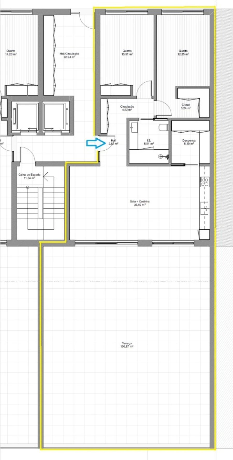Apartamento T2 para Venda em Evora de Alcobaça Planta 2