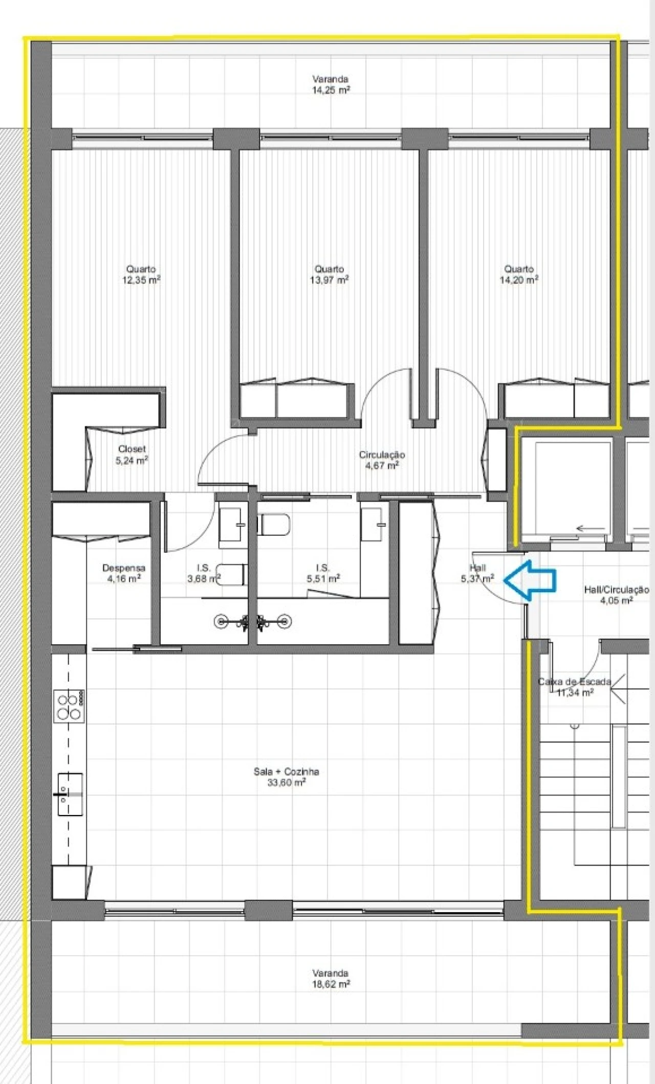Apartamento T3 para Venda em Evora de Alcobaça Planta 2