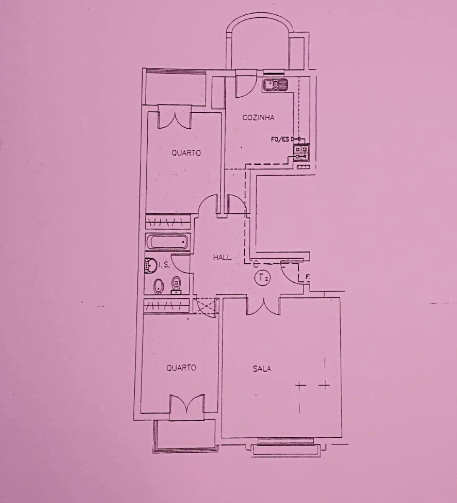 Apartamento T2 para Venda em Tavira (Santa Maria e Santiago) Planta 1