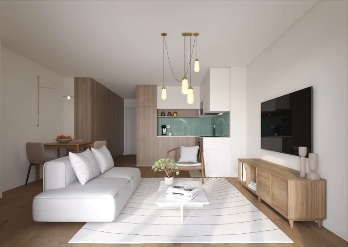 Apartamento T2 para Venda em Carcavelos e Parede Foto 2