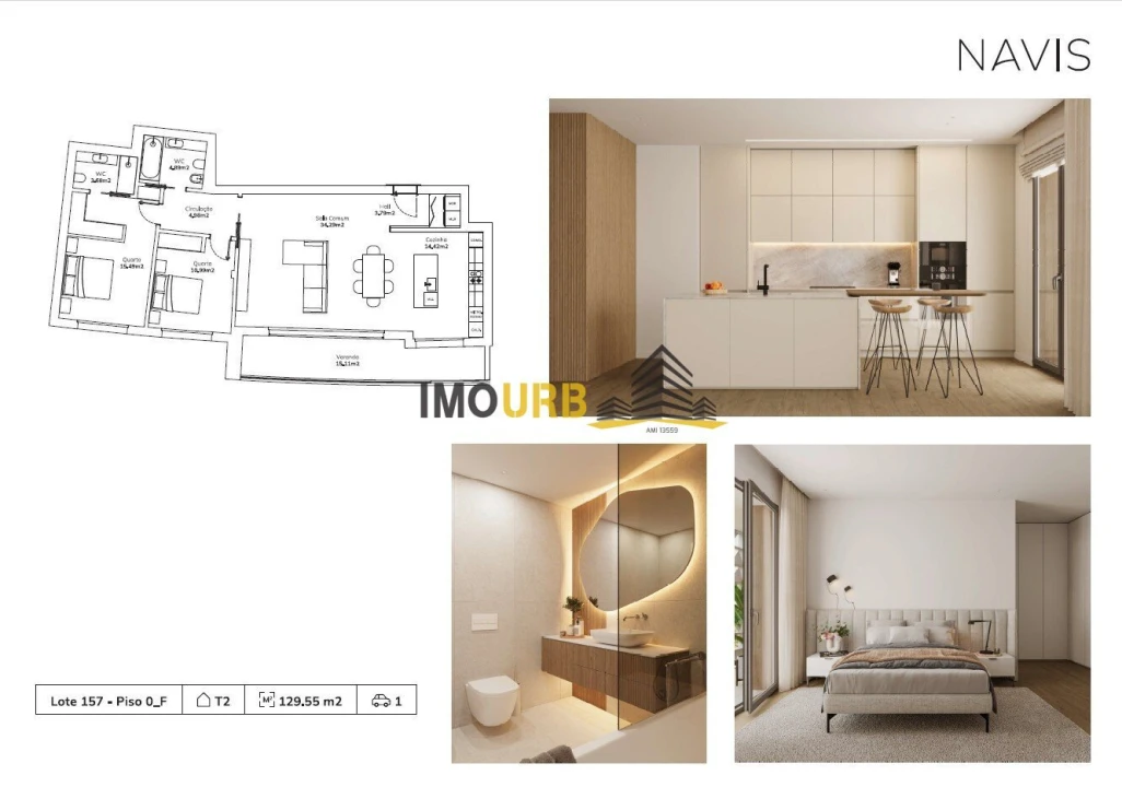 Apartamento T2 para Venda em Parceiros e Azoia Foto 14