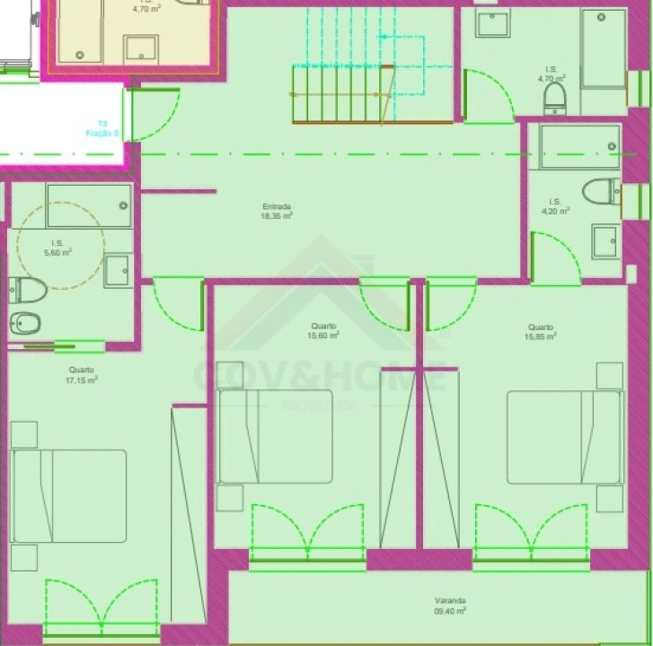 Apartamento T3 para Venda em Covilhã e Canhoso Foto 2