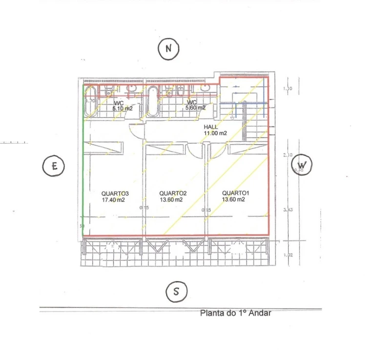 Moradia T3 para Venda em Foz do Arelho Planta 3