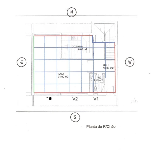 Moradia T3 para Venda em Foz do Arelho Planta 1
