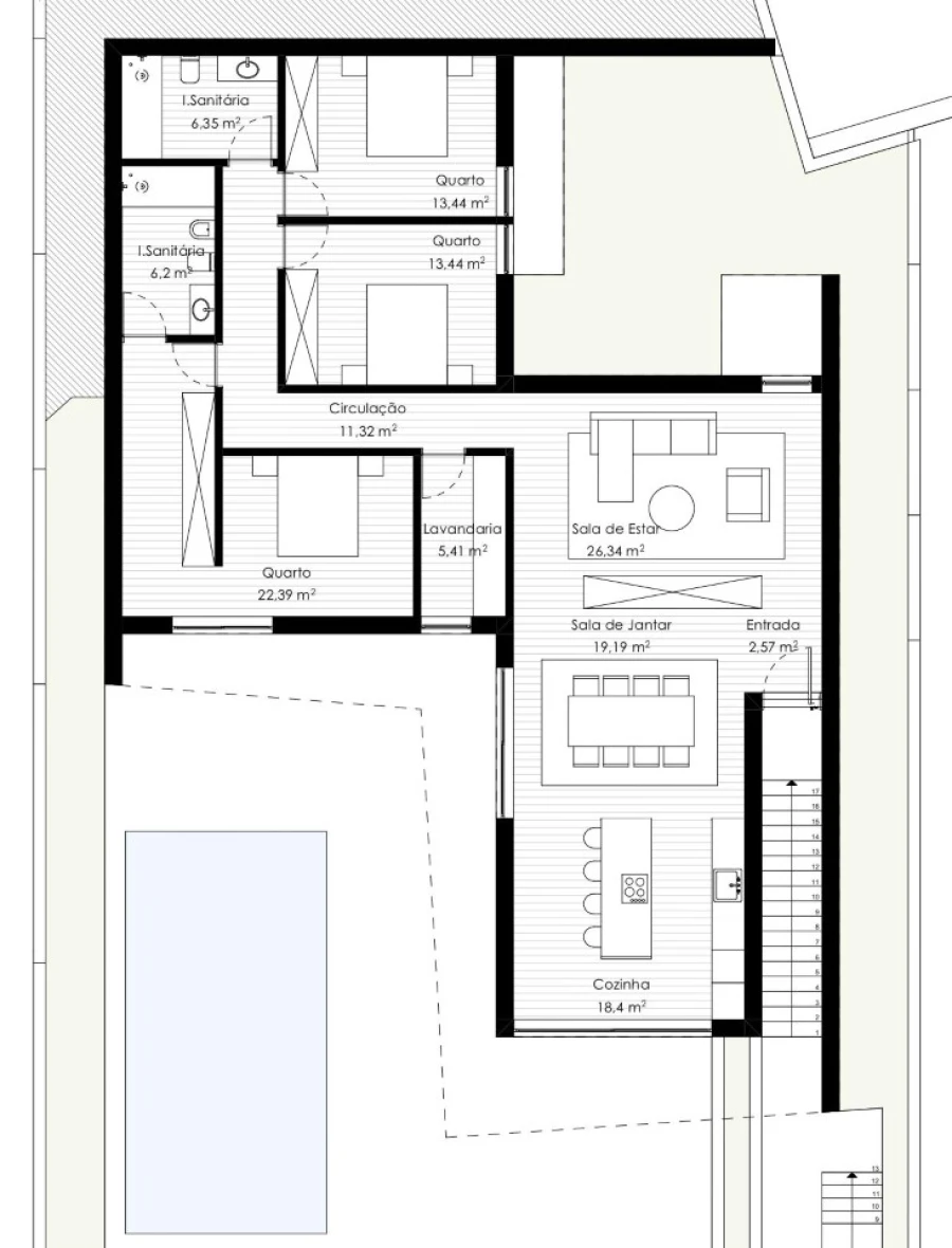 Moradia T3 para Venda em Estorãos Planta 5