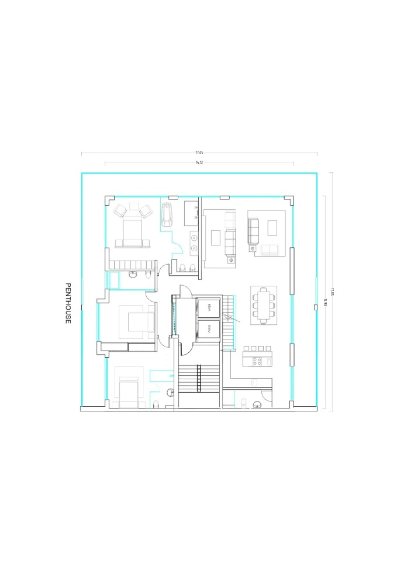 Apartamento T3 para Venda em Portimão Planta 2
