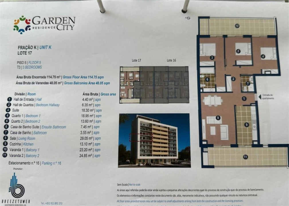 Apartamento T3 para Venda em Portimão Planta 3