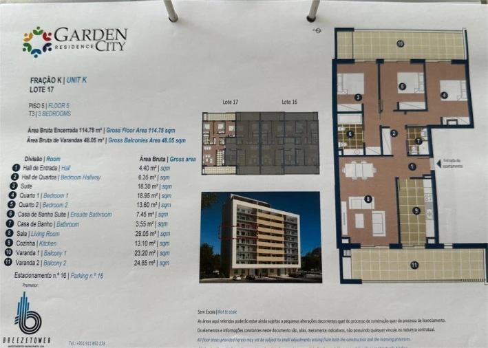 Apartamento T3 para Venda em Portimão Planta 3