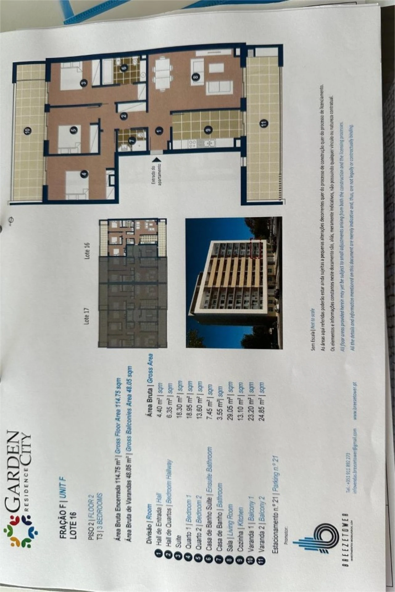 Apartamento T3 para Venda em Portimão Planta 3