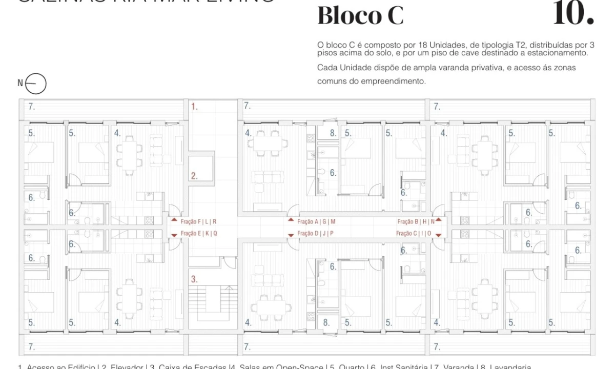 Apartamento T2 para Venda em Tavira (Santa Maria e Santiago) Planta 2