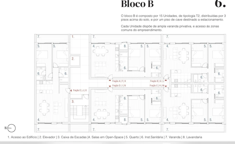 Apartamento T2 para Venda em Tavira (Santa Maria e Santiago) Planta 3
