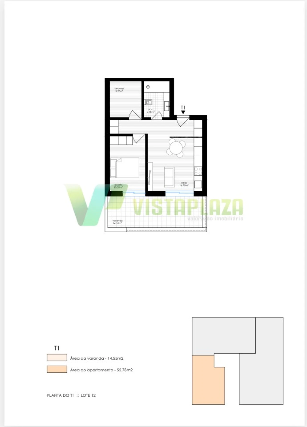 Apartamento T1 para Venda em Portimão Foto 24