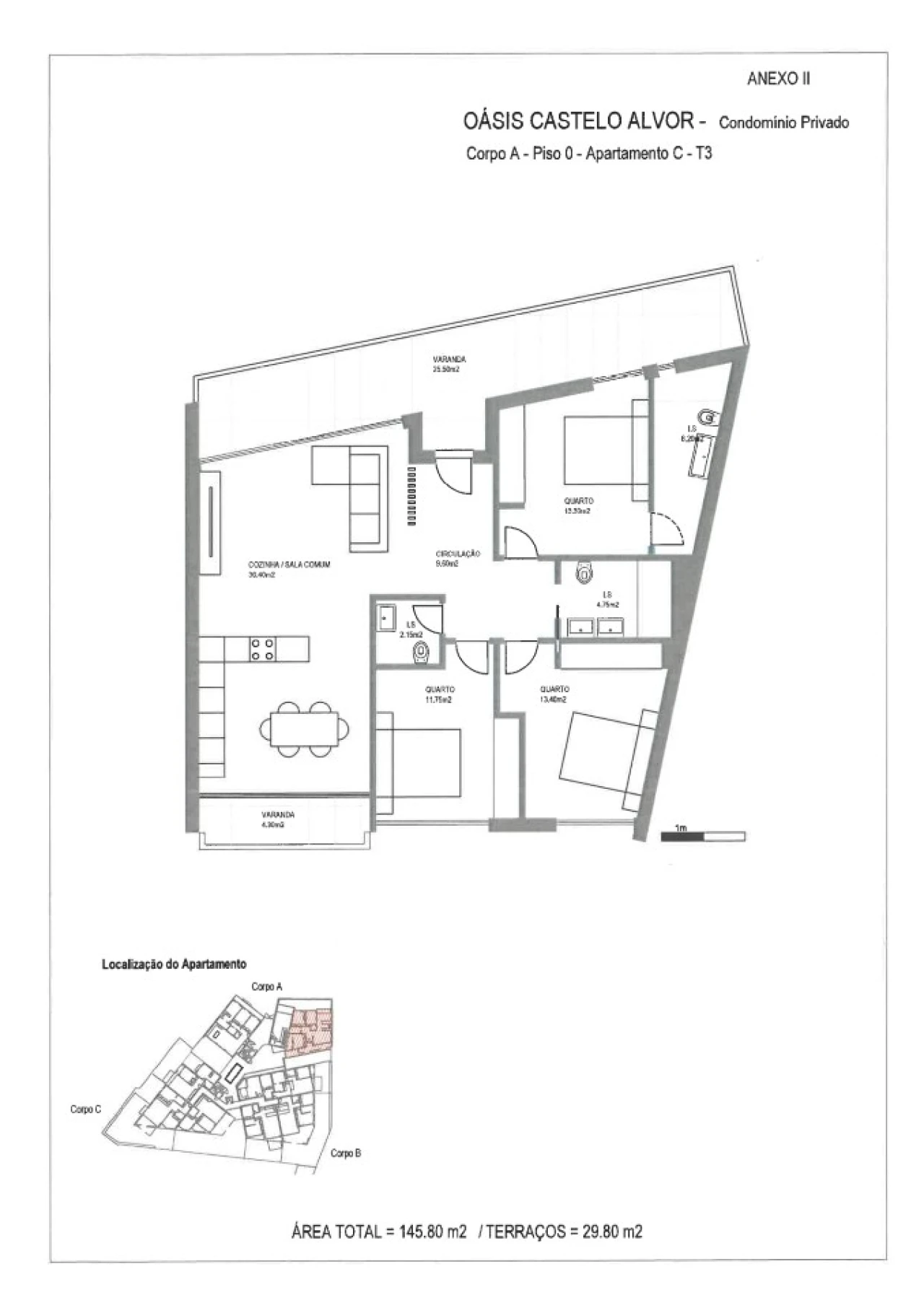 Apartamento T3 para Venda em Alvor Planta 4