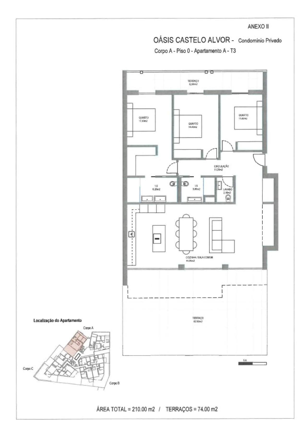 Apartamento T3 para Venda em Alvor Planta 5