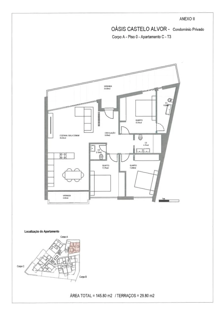 Apartamento T3 para Venda em Alvor Planta 4