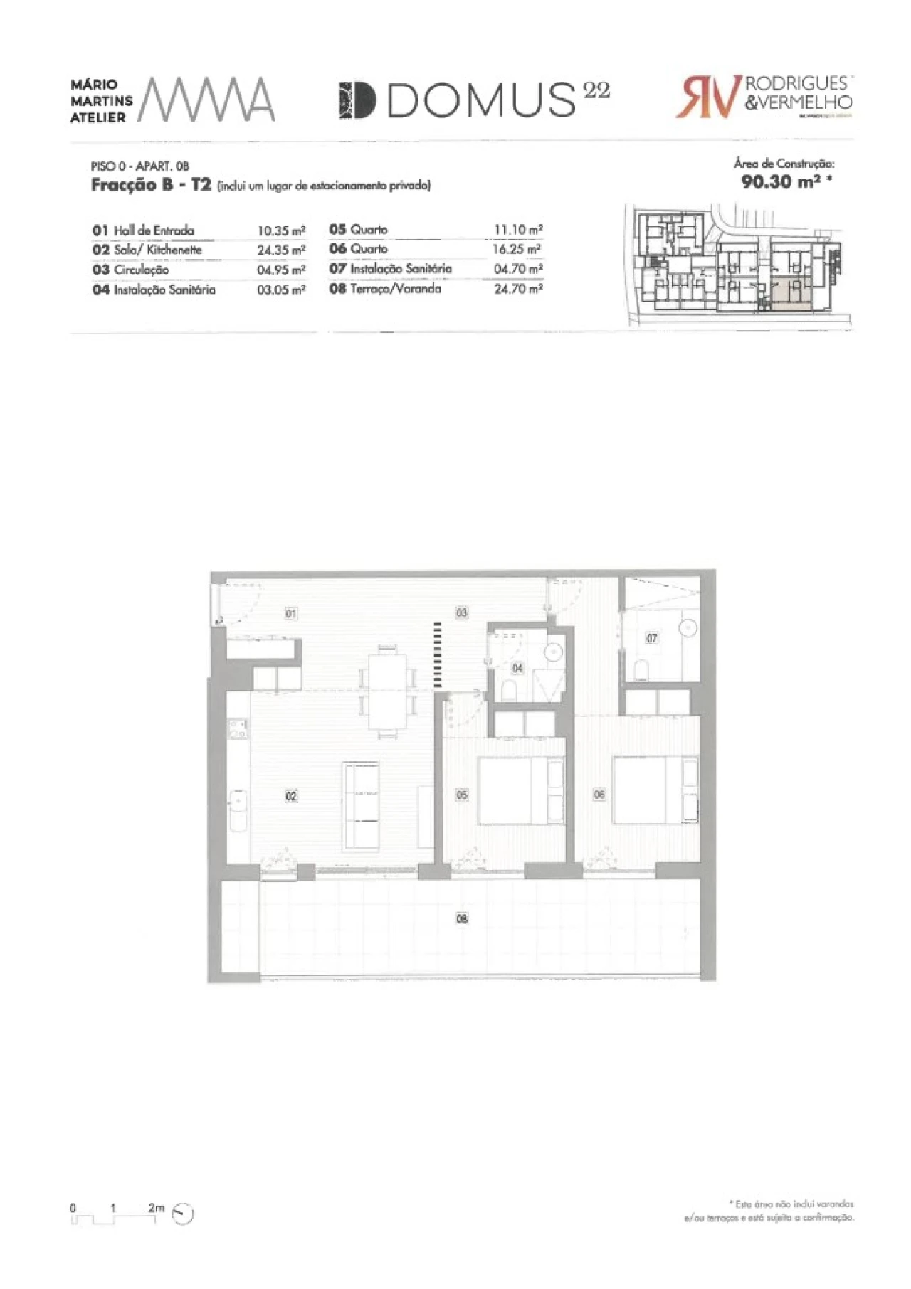Apartamento T3 para Venda em Lagos (São Sebastião e Santa Maria) Planta 2