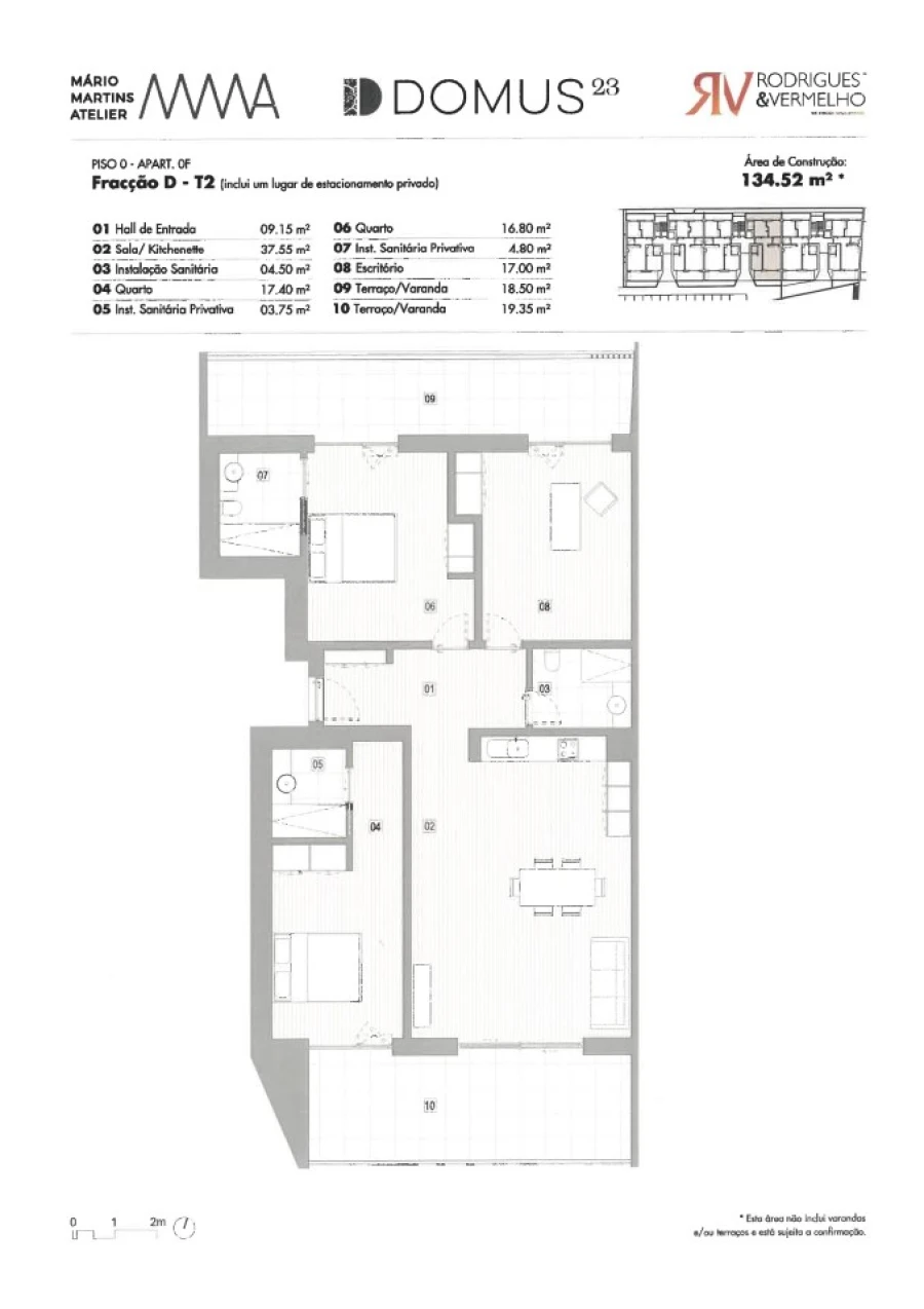 Apartamento T3 para Venda em Lagos (São Sebastião e Santa Maria) Planta 1