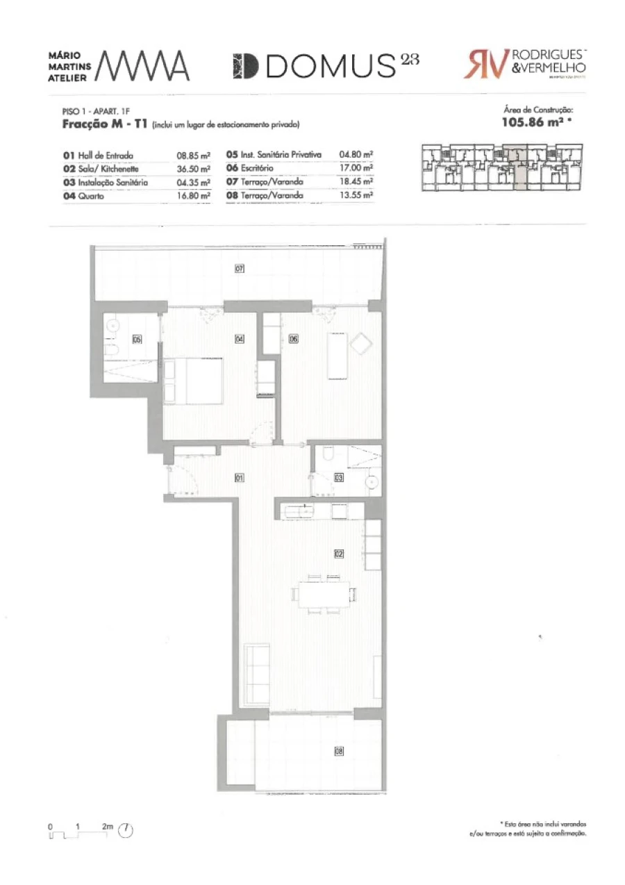 Apartamento T3 para Venda em Lagos (São Sebastião e Santa Maria) Planta 3