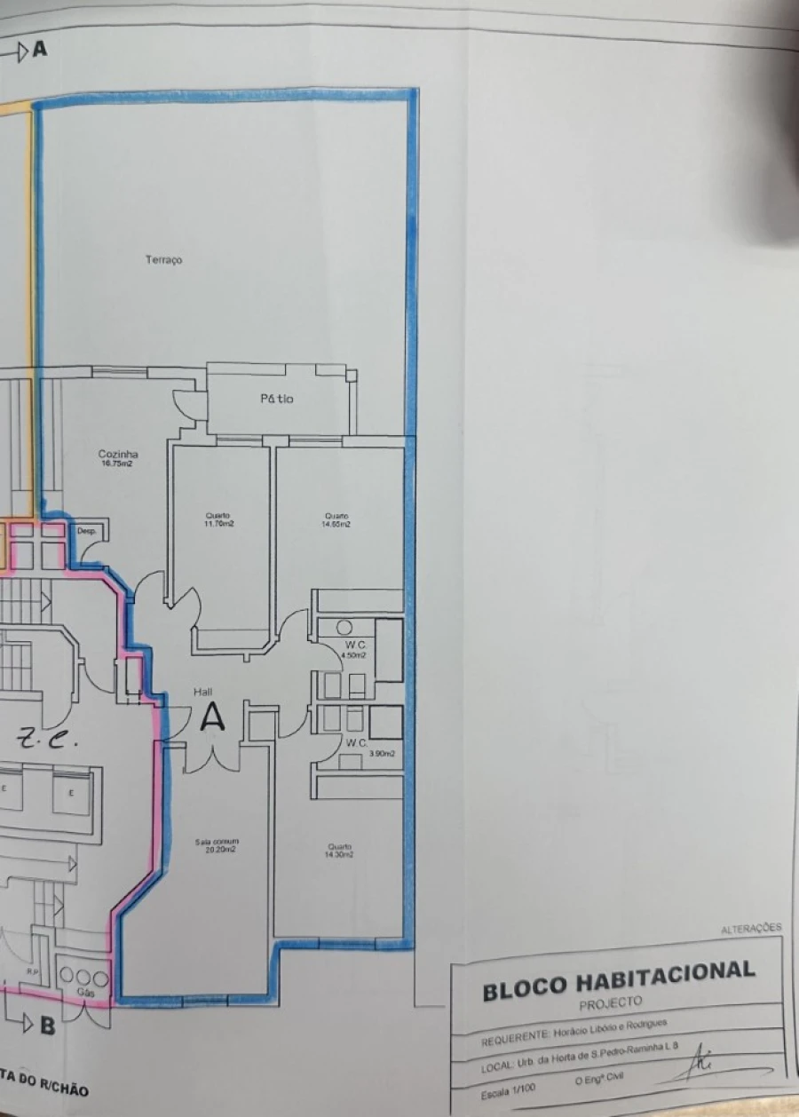 Apartamento T3 para Venda em Portimão Planta 1