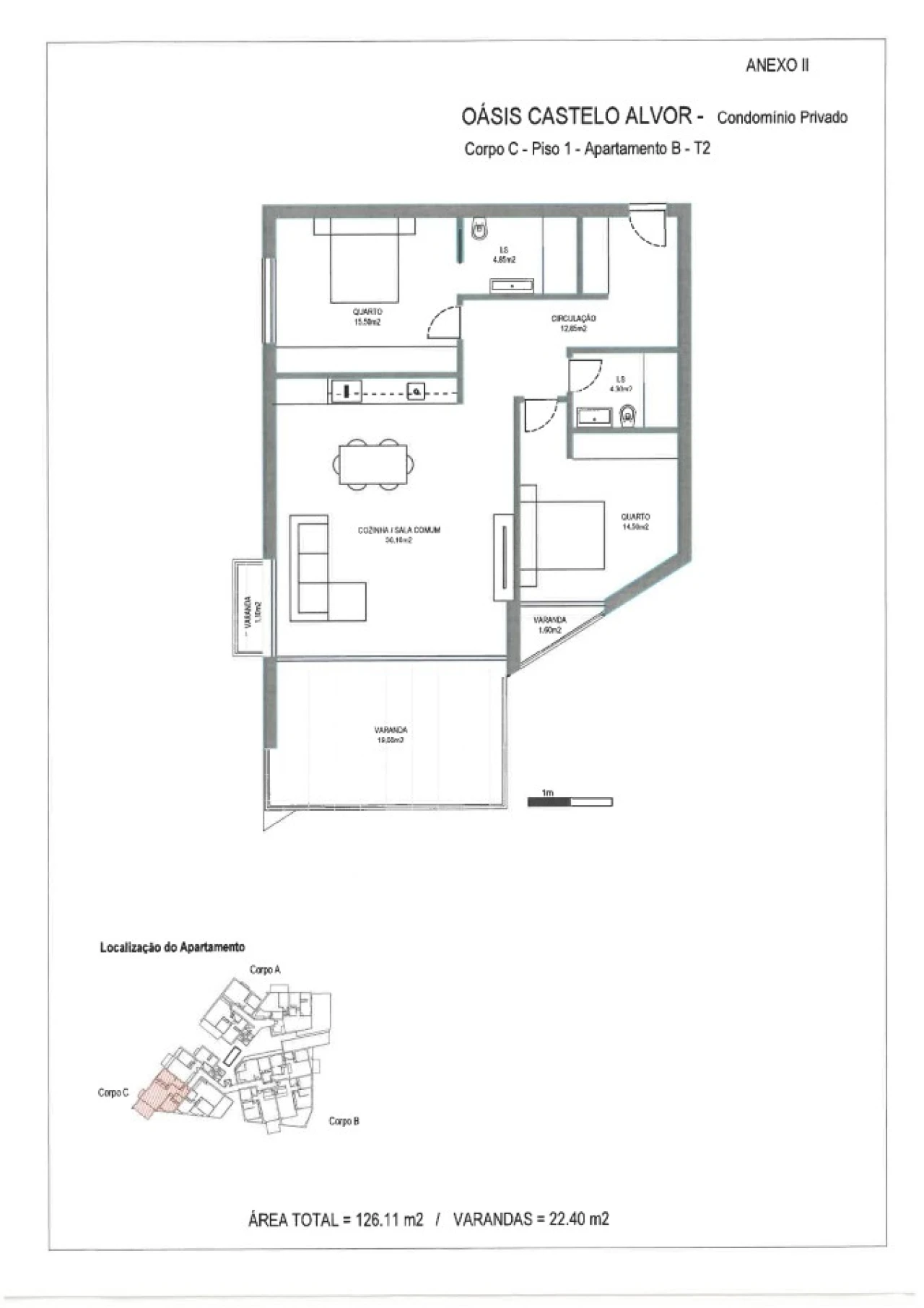 Apartamento T2 para Venda em Alvor Planta 13