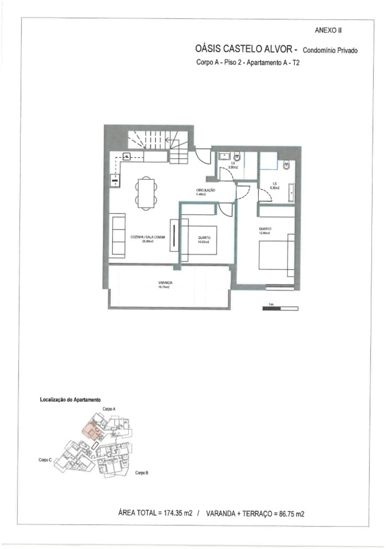 Apartamento T2 para Venda em Alvor Planta 22