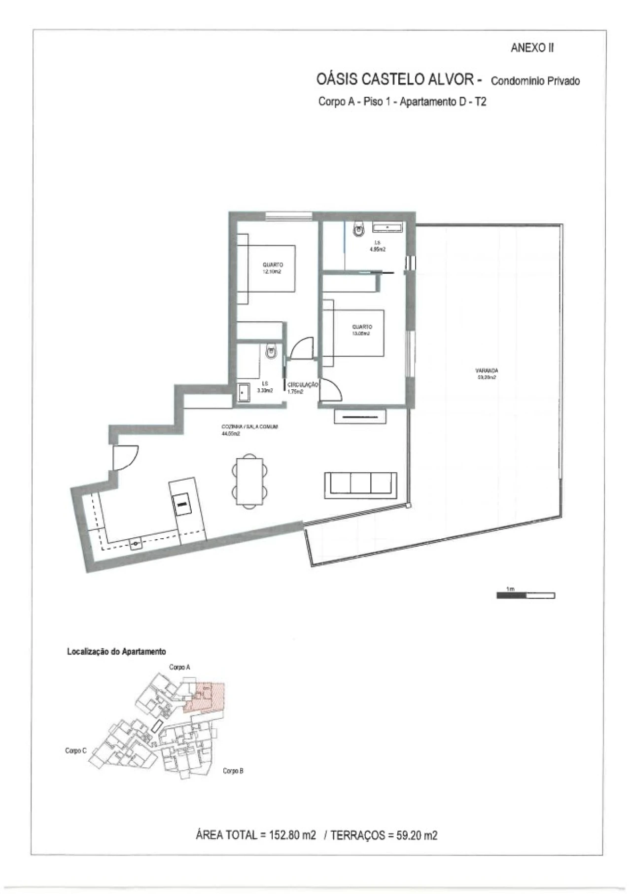 Apartamento T2 para Venda em Alvor Planta 23