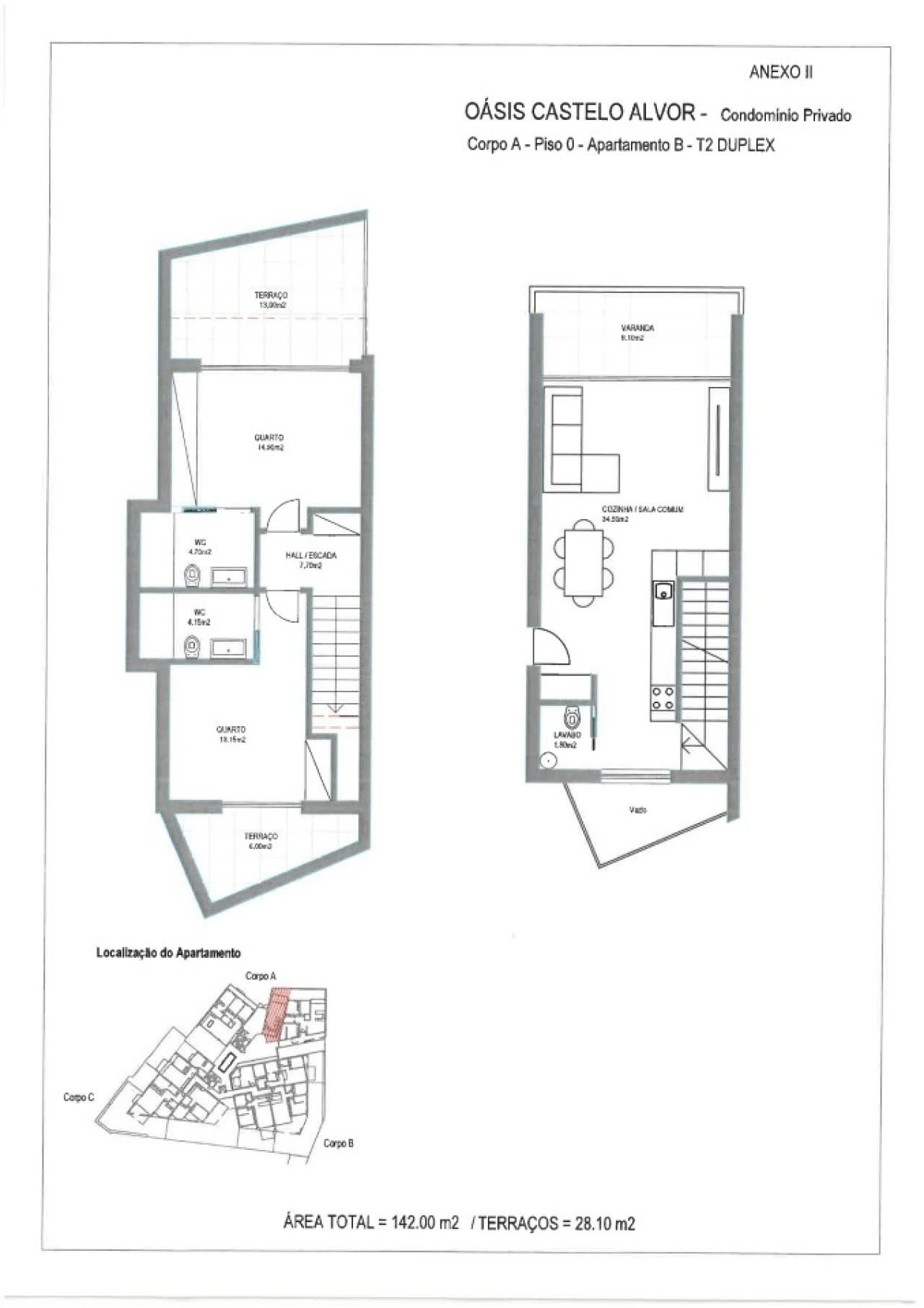 Apartamento T2 para Venda em Alvor Planta 24