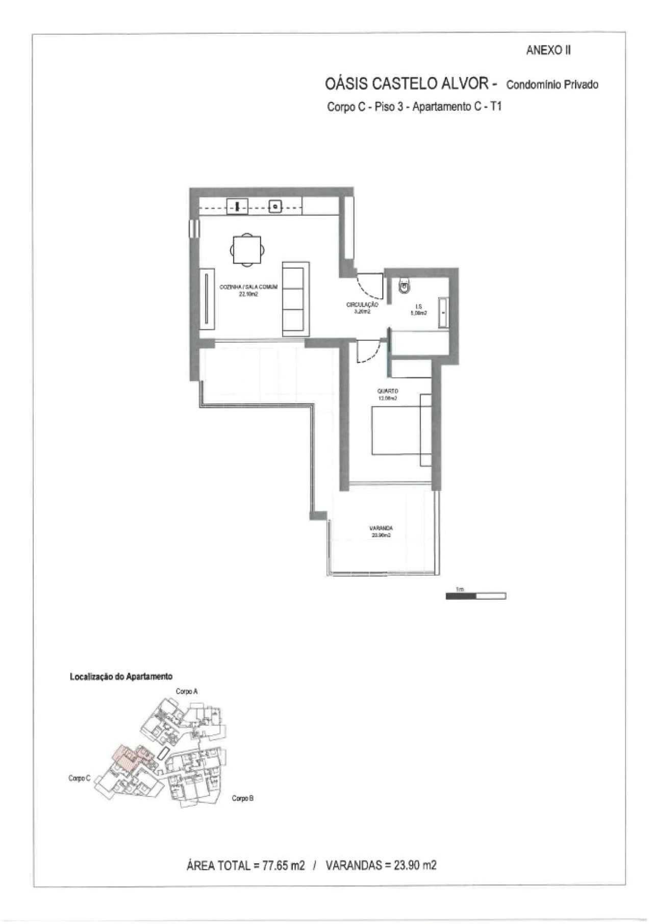Apartamento T1 para Venda em Alvor Planta 10