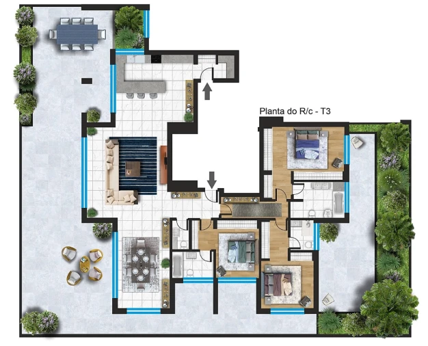 Apartamento T3 para Venda em Portimão Planta 4
