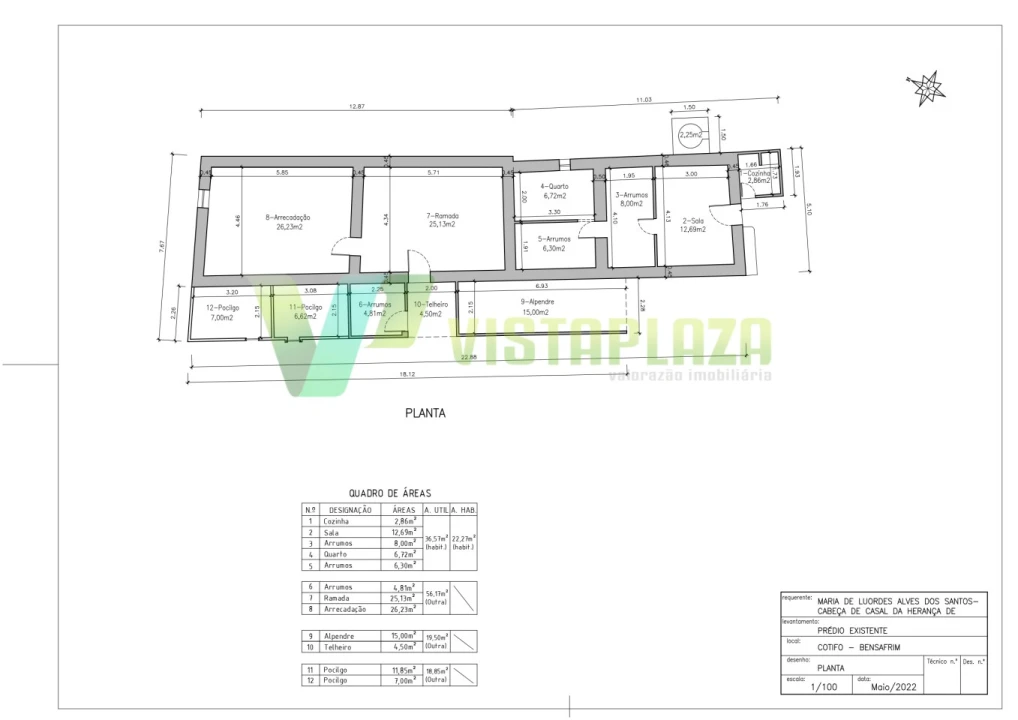 Terreno Misto para Venda em Bensafrim e Barão de São João Foto 23