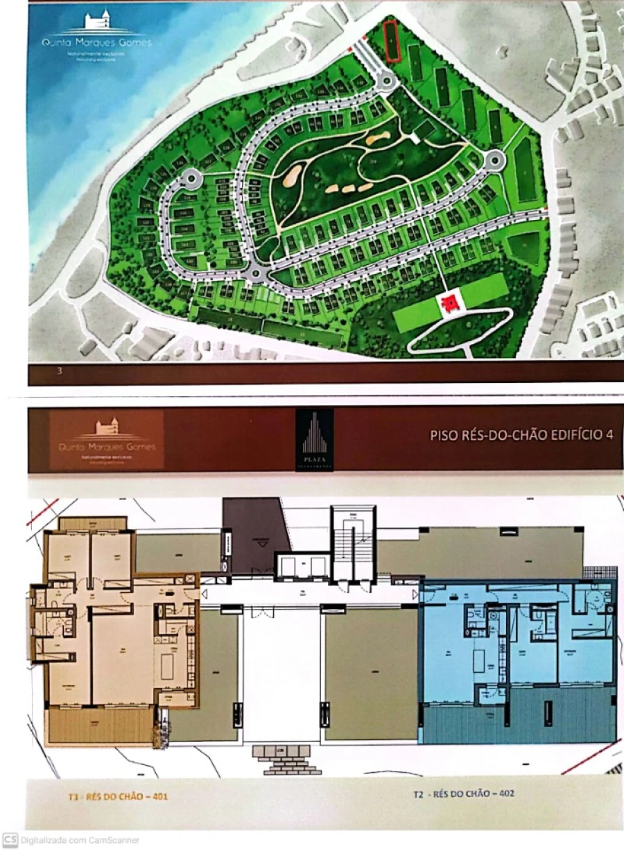 Apartamento T3 para Venda em Canidelo Planta 1