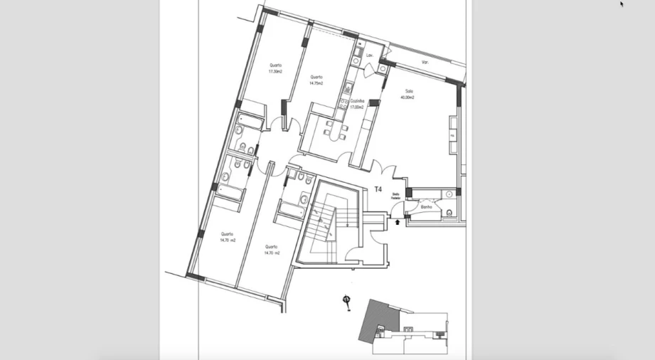 Apartamento T4 para Venda em Ramalde Planta 1