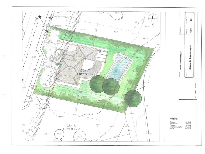 Moradia T4 para Venda em Quarteira Planta 1