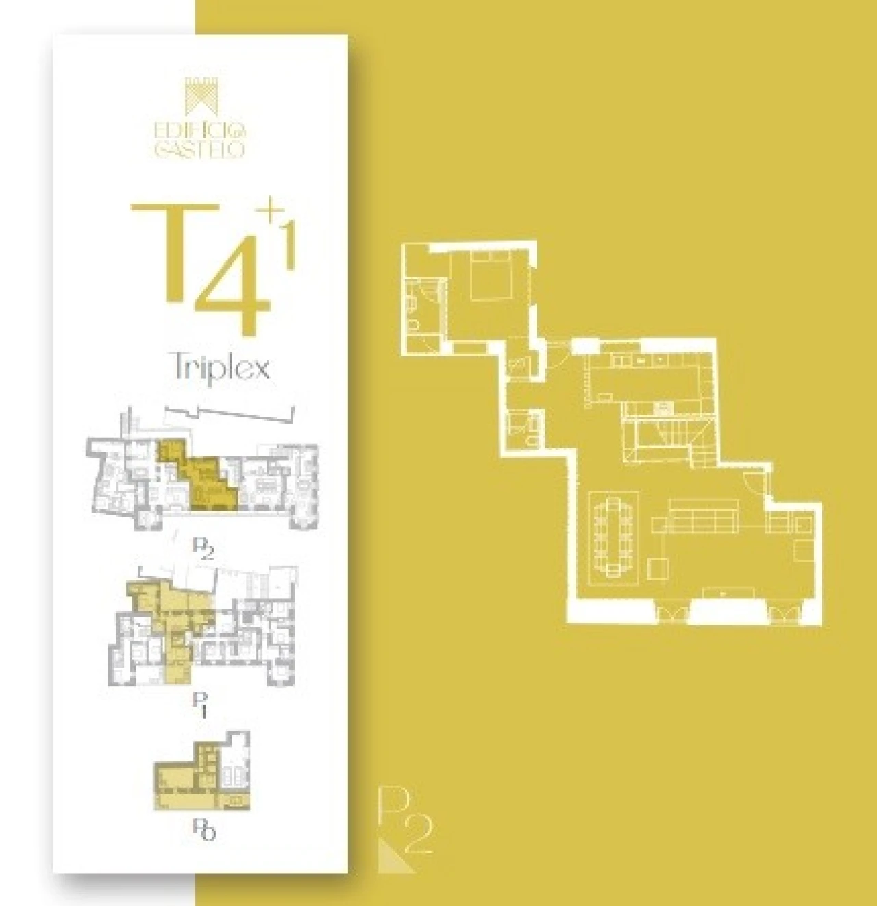 Apartamento T4 para Venda em Leiria, Pousos, Barreira e Cortes Planta 2