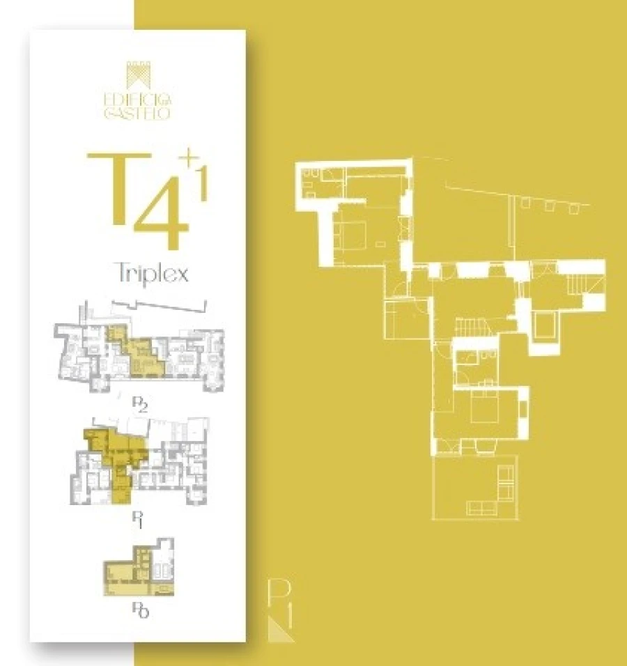 Apartamento T4 para Venda em Leiria, Pousos, Barreira e Cortes Planta 3