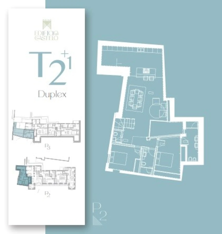 Apartamento T2 para Venda em Leiria, Pousos, Barreira e Cortes Planta 1