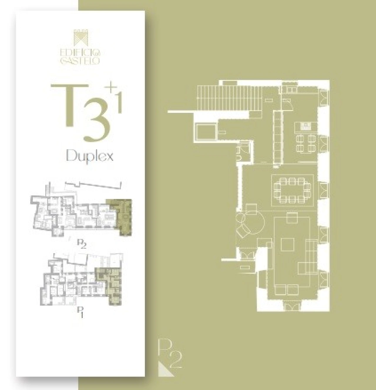 Apartamento T3 para Venda em Leiria, Pousos, Barreira e Cortes Planta 2