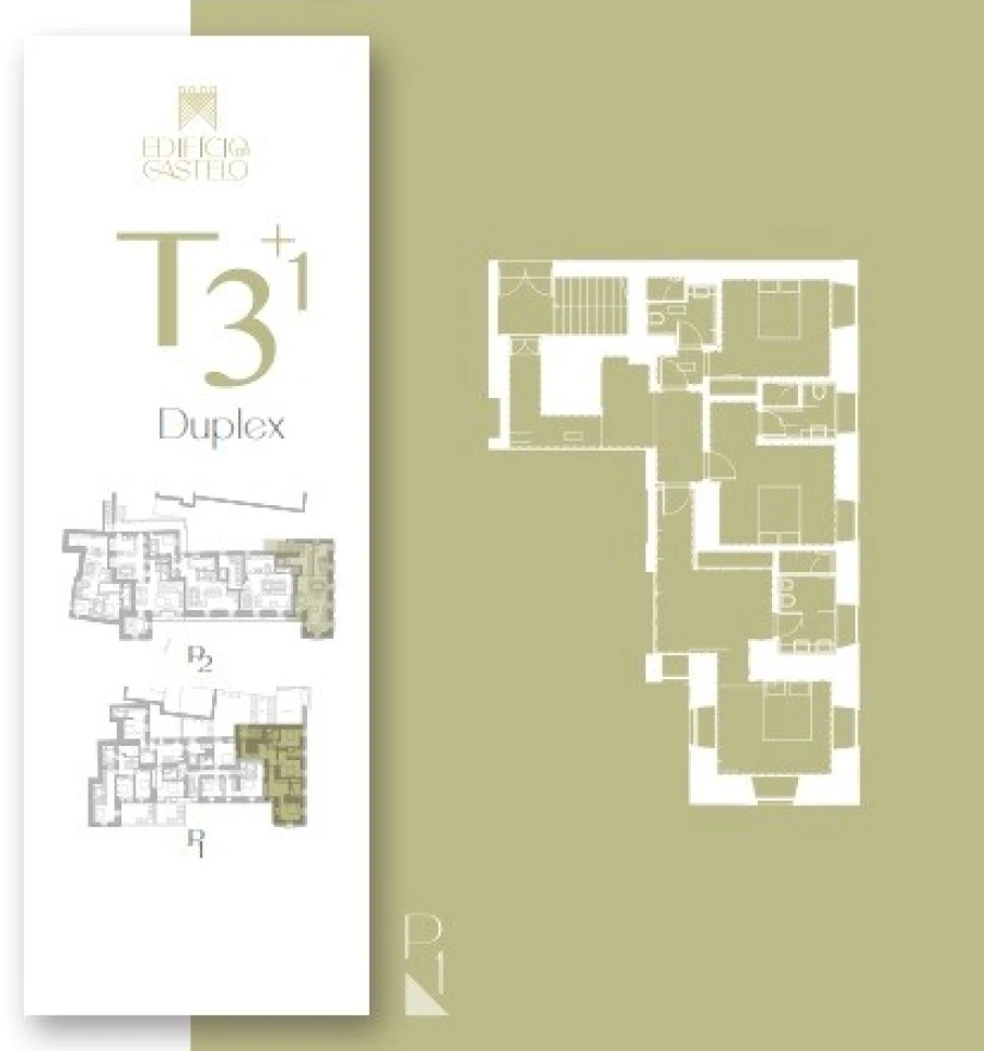 Apartamento T3 para Venda em Leiria, Pousos, Barreira e Cortes Planta 1