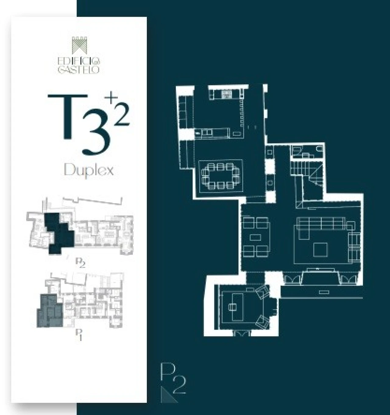 Apartamento T3 para Venda em Leiria, Pousos, Barreira e Cortes Planta 2